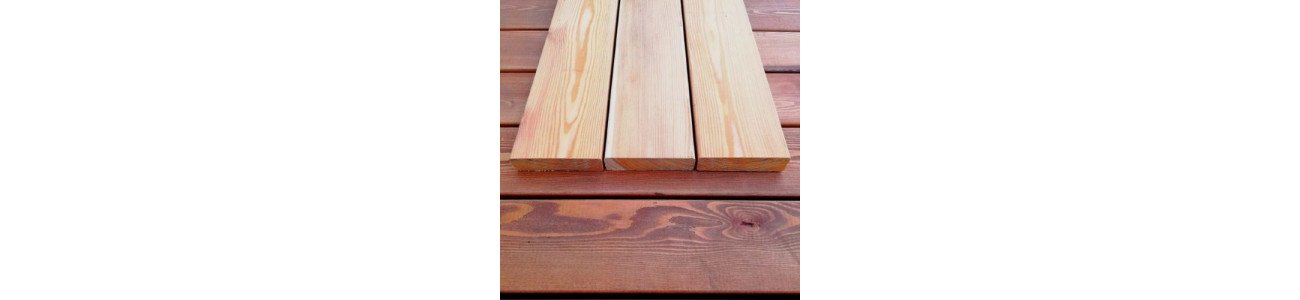 Палубная доска из лиственницы класс С 35x140x3000 мм