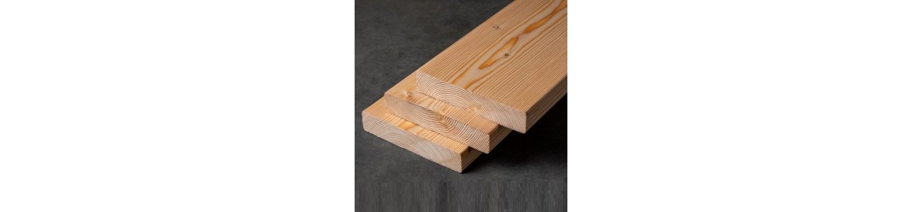 Палубная доска из лиственницы класс Экстра 28x120x5000 мм