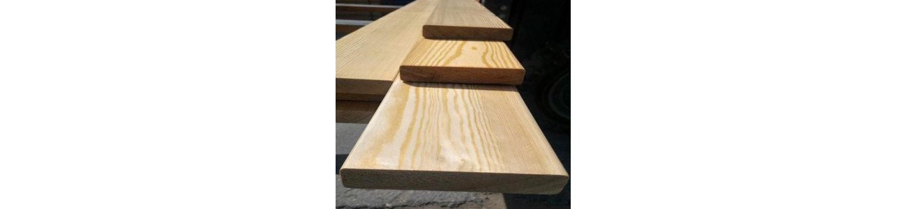 Палубная доска из лиственницы класс С 35x140x3000 мм