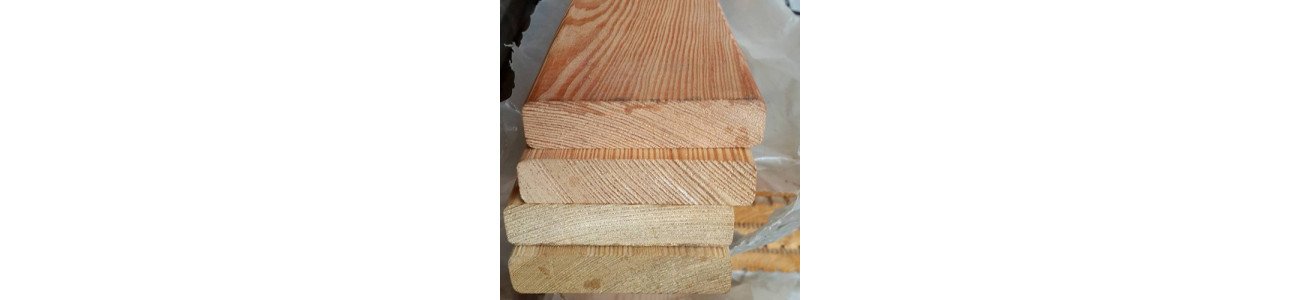 Палубная доска из лиственницы класс С 35x140x3000 мм