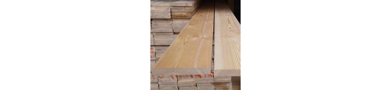 Планкен из лиственницы Прямой класс Экстра 20x140x5000 мм