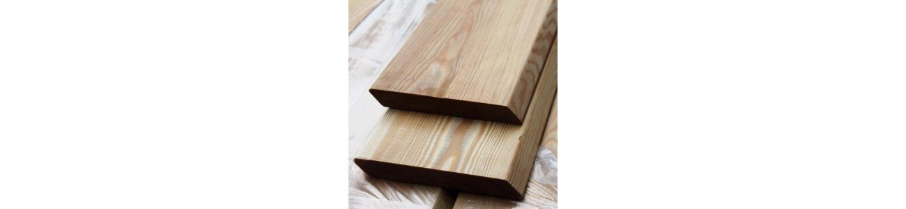 Планкен из лиственницы Скошенный класс Экстра 20x120x3000 мм