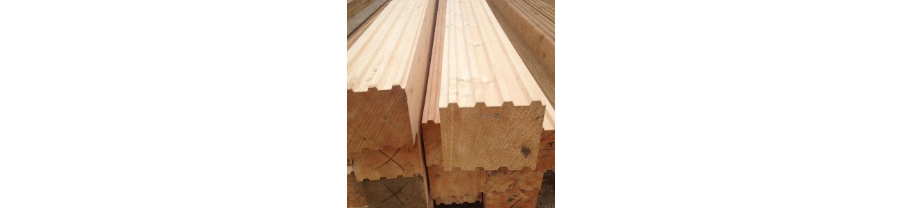 Профилированный брус из лиственницы 100x150x6000 мм