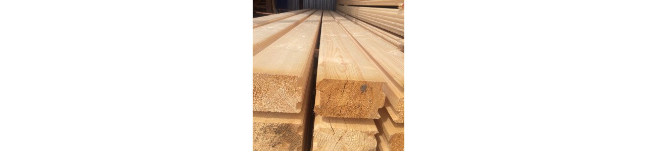 Профилированный брус из лиственницы 100x200x6000 мм