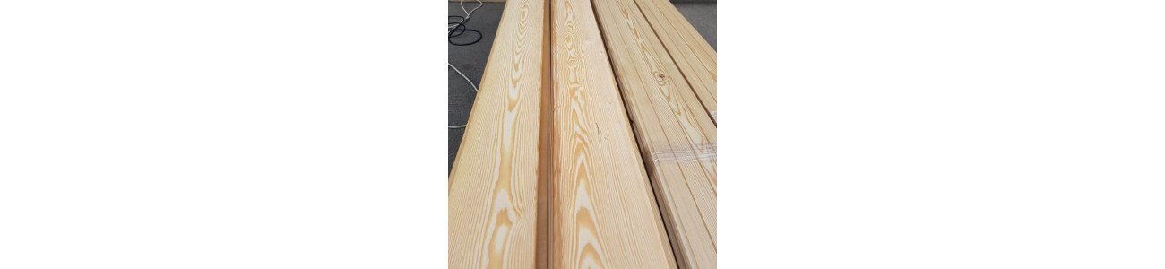 Строганная доска из лиственницы 25x150x6000 мм